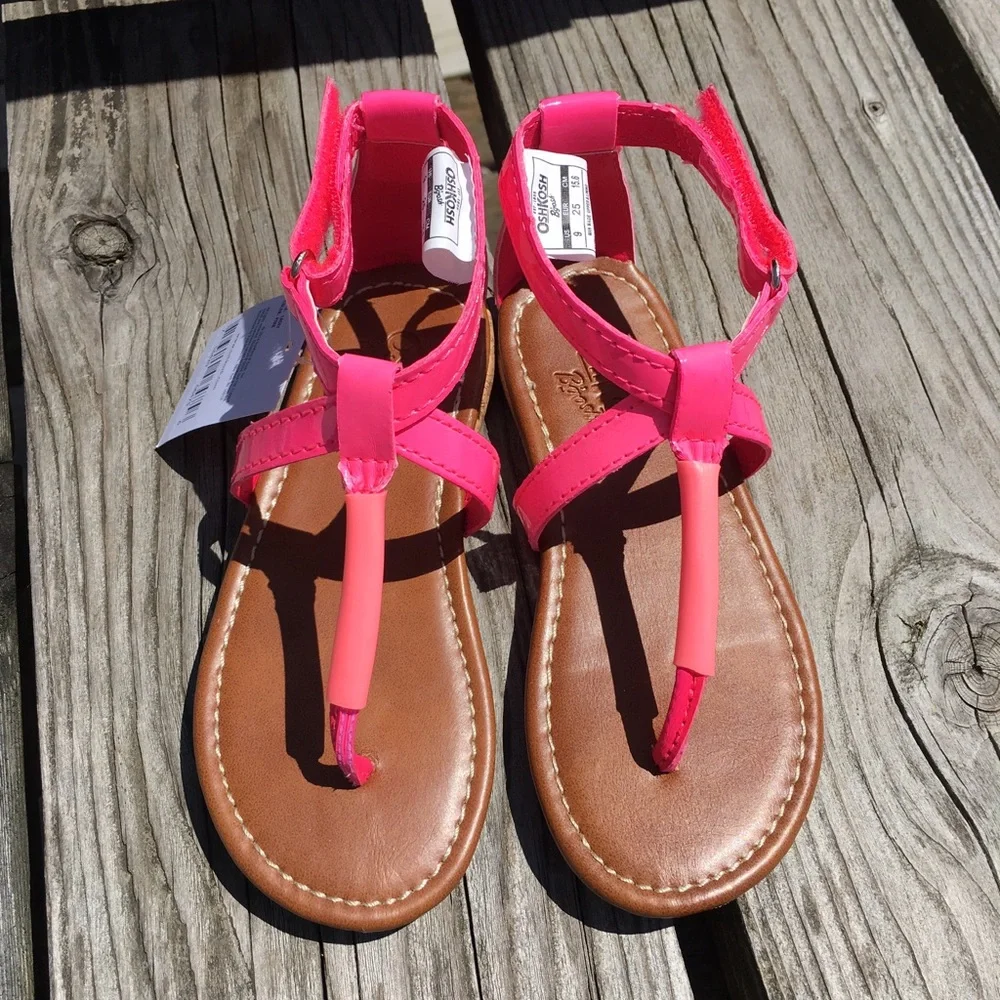 - OshKosh Pink Patent Leather Gladiator Sandals! NEW!
